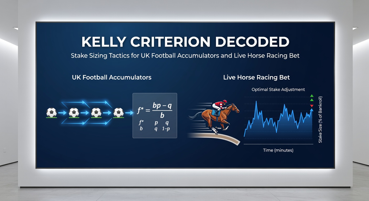 Close-up of a horse racing tote board during a live UK event, highlighting fluctuating odds for in-play stake decisions under Kelly principles