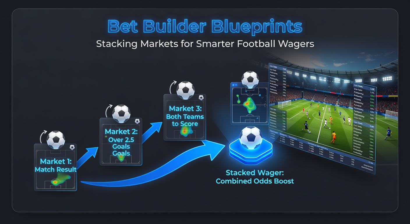 Close-up of a bet slip on a mobile app displaying a multi-layered bet builder for a Premier League match, with markets for goals, corners, and player props highlighted