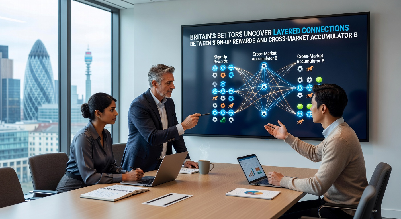 Diagram displaying cross-market accumulator strategies built with sign-up rewards on UK digital platforms