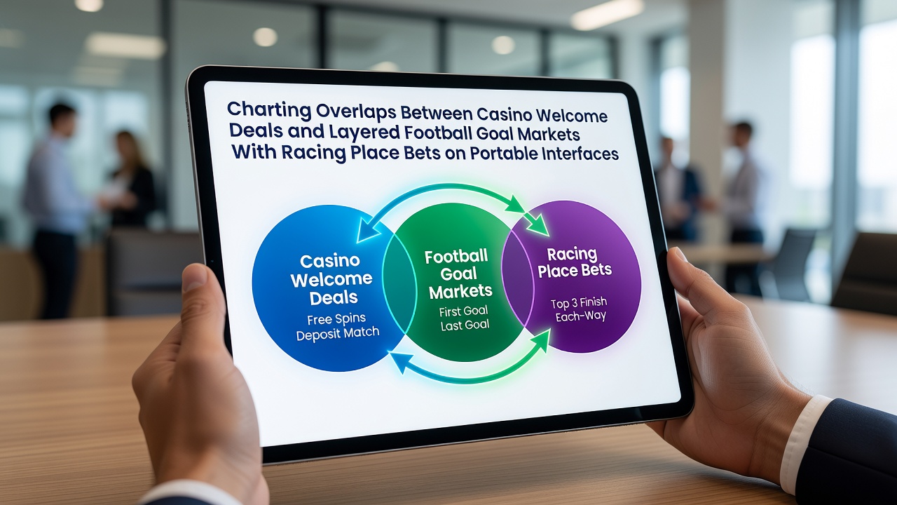 Mobile betting interface showing casino welcome deals alongside football and racing markets