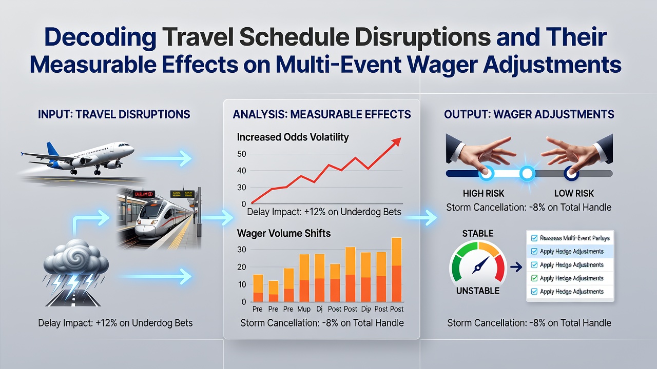 Analysis of travel schedule disruptions affecting sports events and betting adjustments