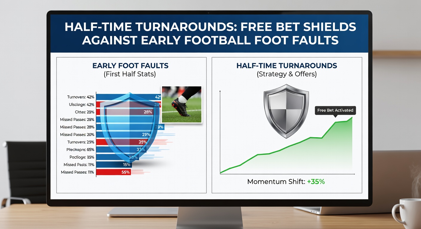 Punters analyzing live odds on a mobile device during a football halftime, free bet options highlighted