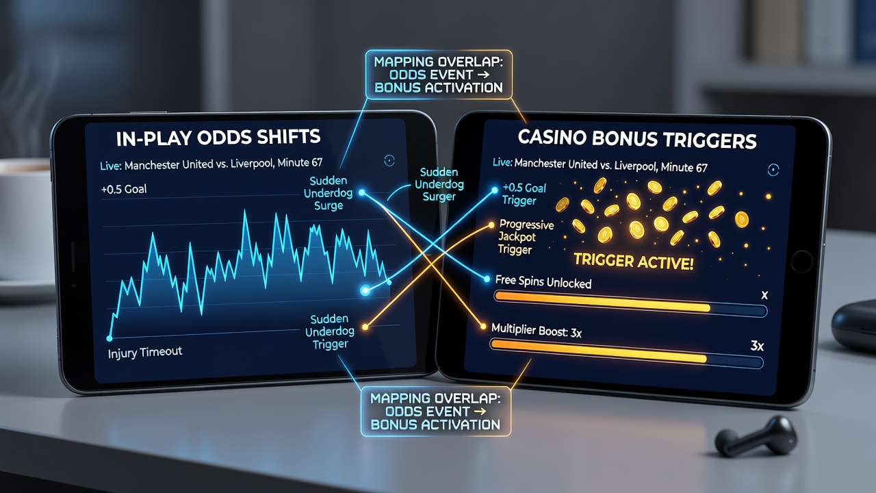 Data chart showing correlation between live odds changes and bonus activations in mobile betting apps