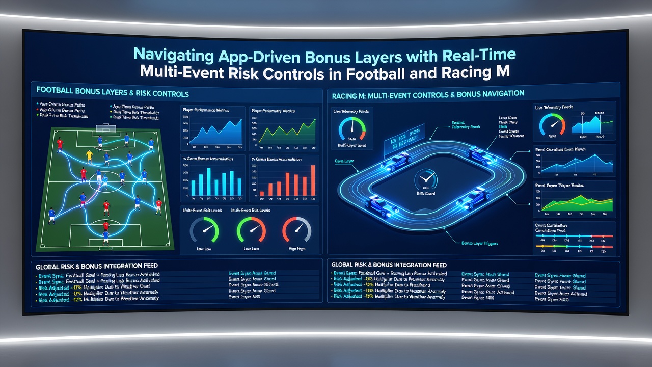 Dashboard view of multi-event risk controls applied to live football and horse racing bets