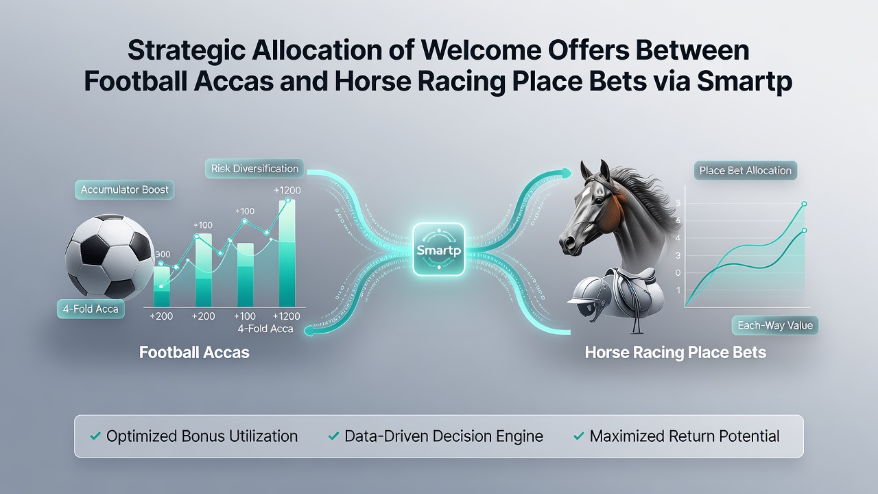 Close-up of mobile app interface showing horse racing place bet selections alongside accumulator builder tools