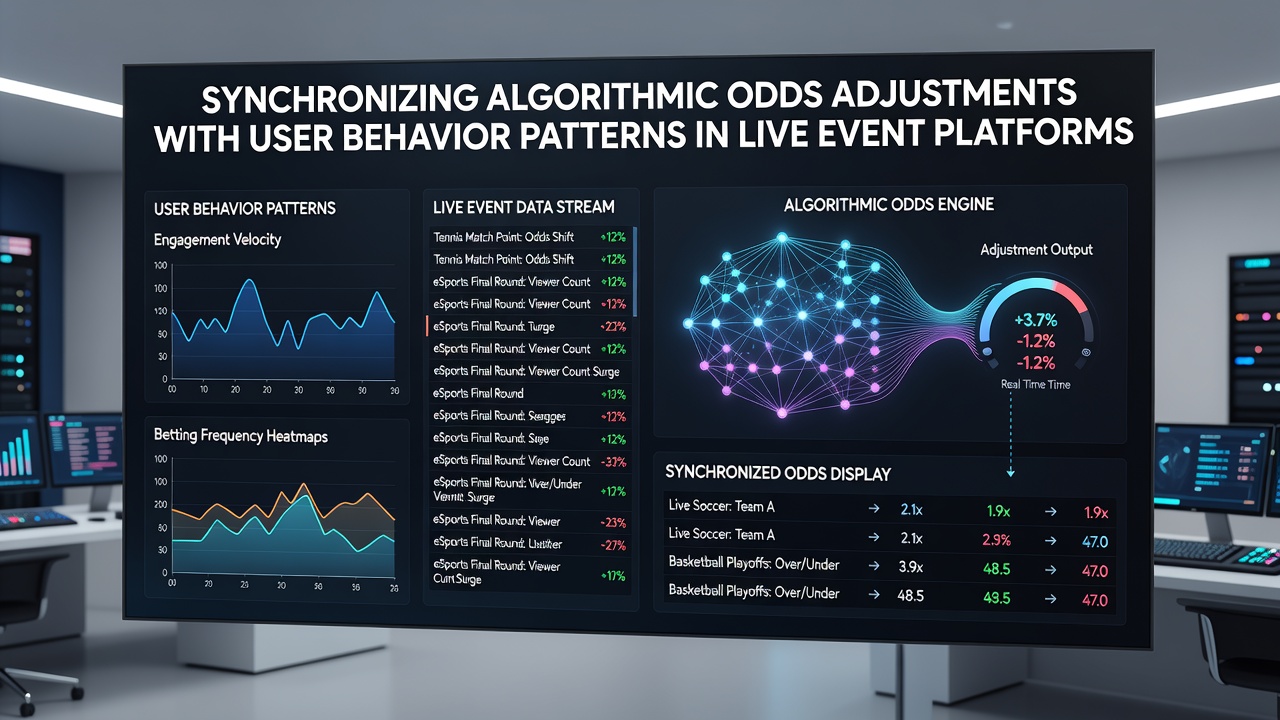 Technical diagram illustrating data flow between user behavior inputs and algorithmic odds engines