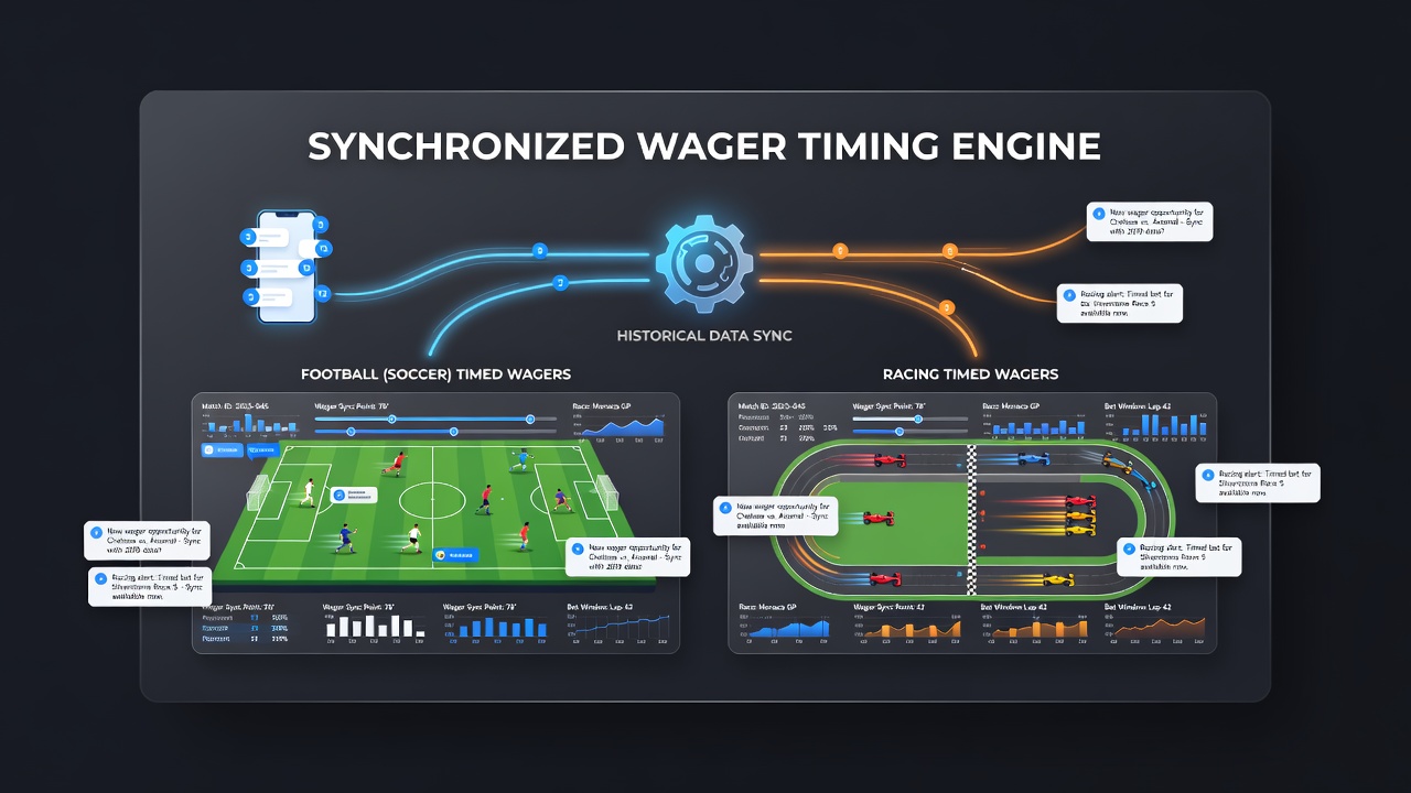 Dashboard view of racing data feeds integrated with betting app alerts